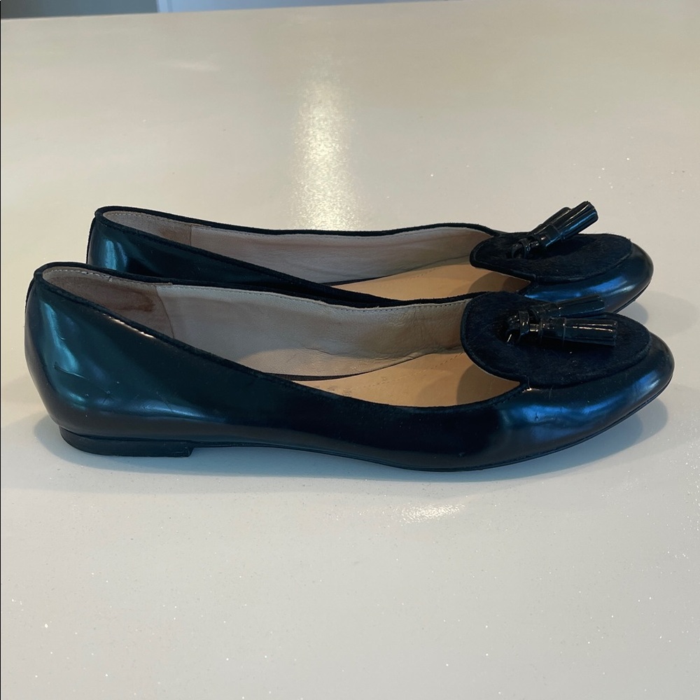 Massino Dutti Black Leather Women's Shoes size 40 8.5 9 - Picture 6 of 11
